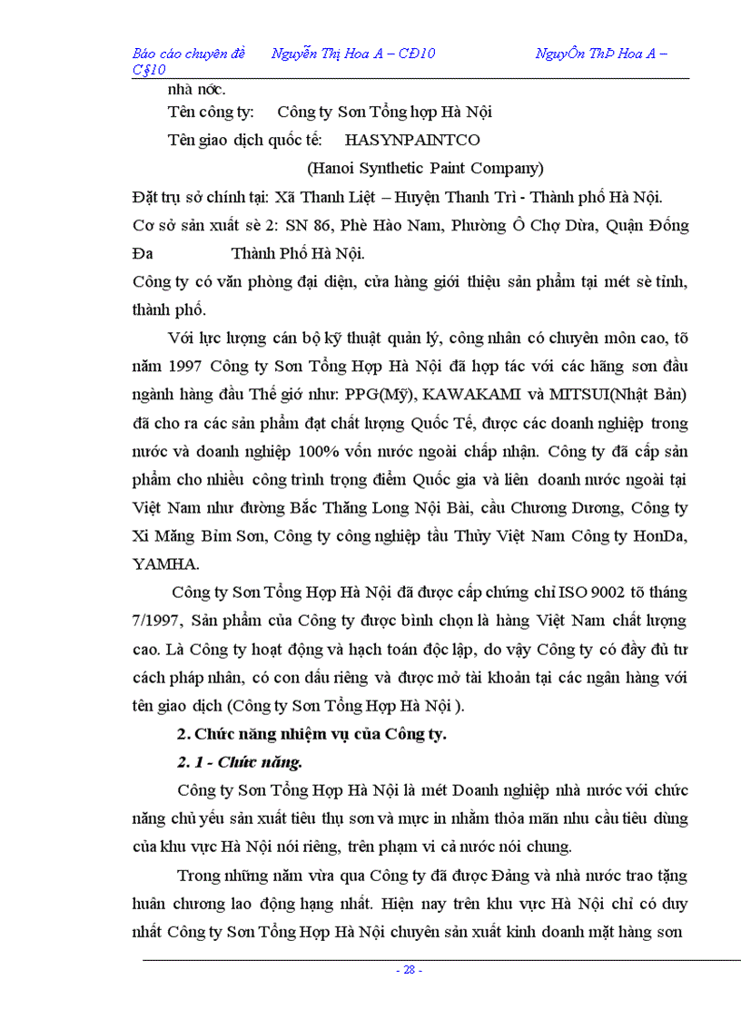 image for page Công tác tổ chức kế toán chi phí sản xuất và tính giá thành sản phẩm tại Công ty Sơn Tổng Hợp Hà Nội