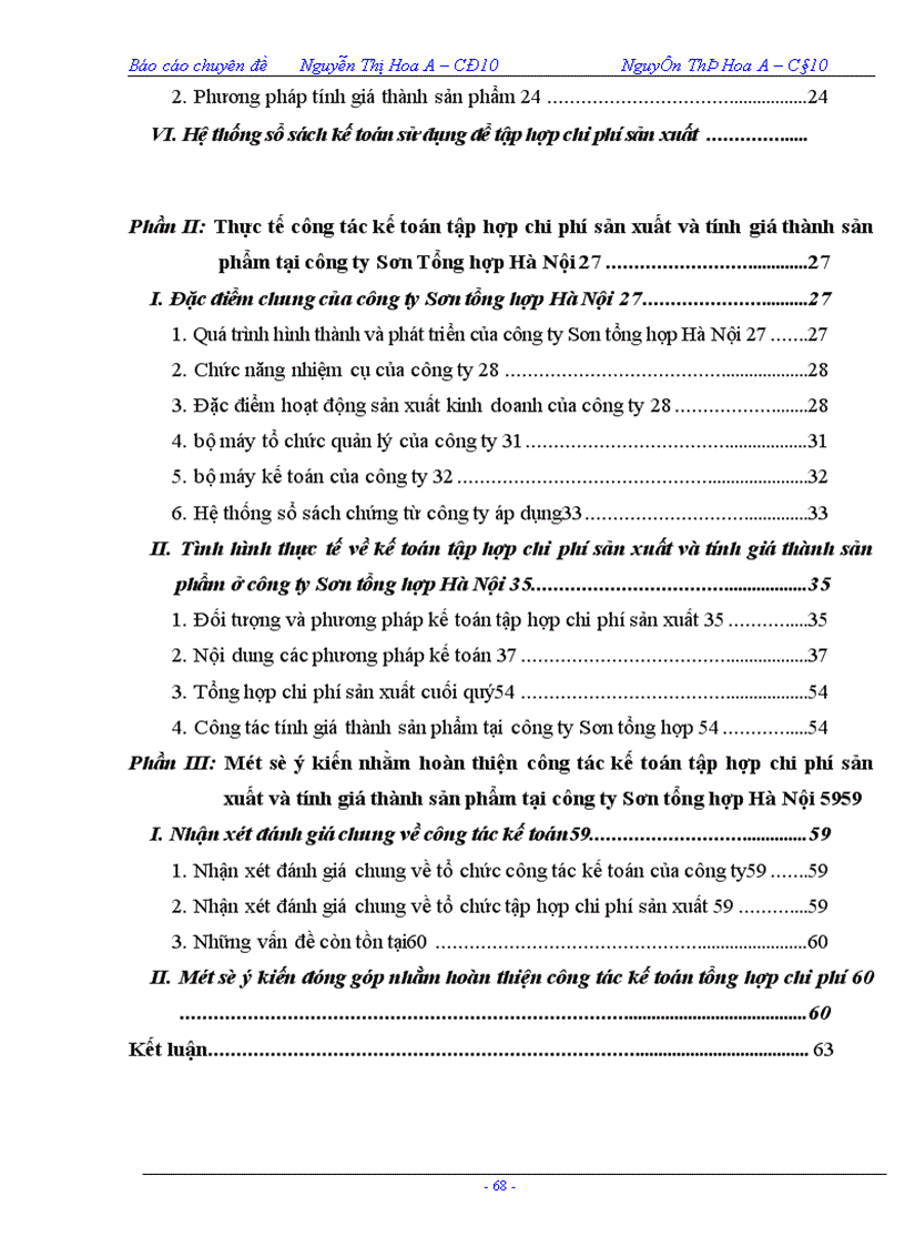 image for page Công tác tổ chức kế toán chi phí sản xuất và tính giá thành sản phẩm tại Công ty Sơn Tổng Hợp Hà Nội