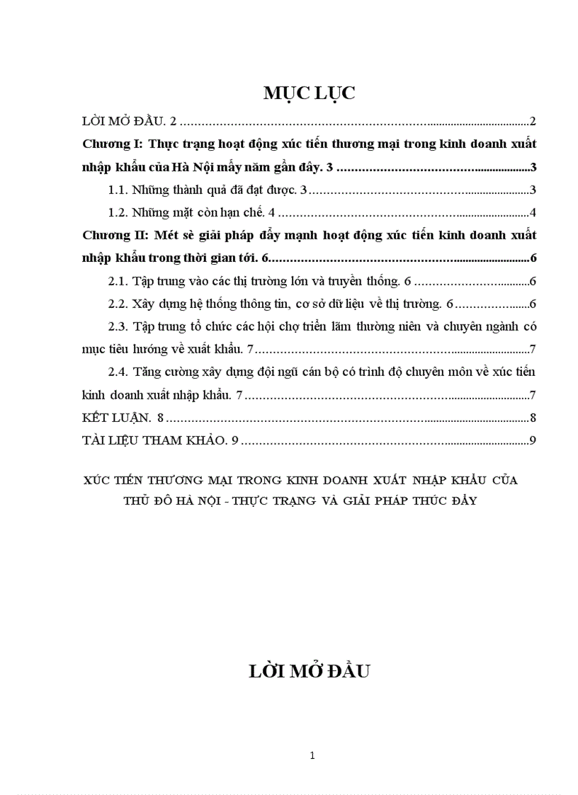 image for page Xúc tiến thương mại trong kinh doanh xuất nhập khẩu của thủ đô hà nội - thực trạng và giải pháp thúc đẩy