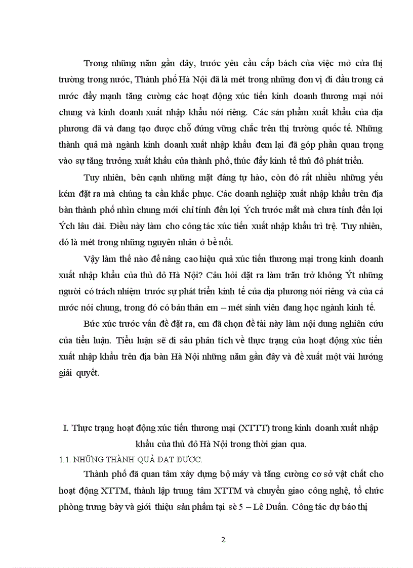 image for page Xúc tiến thương mại trong kinh doanh xuất nhập khẩu của thủ đô hà nội - thực trạng và giải pháp thúc đẩy