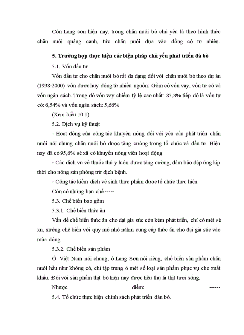 image for page Những giải pháp kinh tế chủ yếu phát triển chăn nuôi bò ở tỉnh Lạng Sơn trong thời kỳ 2001-2010