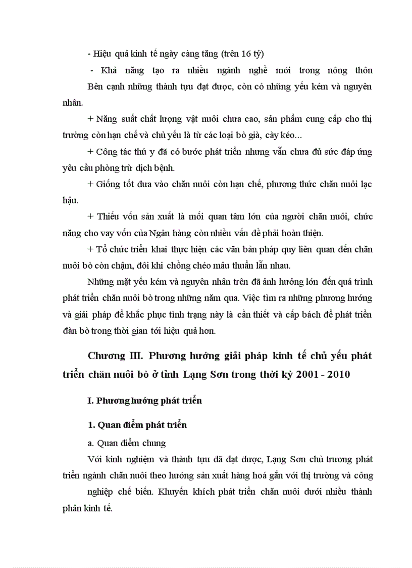 image for page Những giải pháp kinh tế chủ yếu phát triển chăn nuôi bò ở tỉnh Lạng Sơn trong thời kỳ 2001-2010