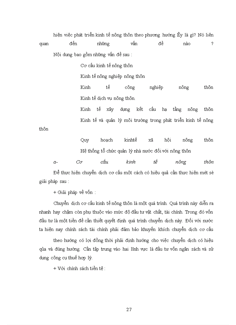 image for page Sự cần thiết và giải pháp cơ bản để phát triển kinh tế Nông Thôn ở Nước ta trong thời kì quá độ lên Chủ nghĩa xã hội