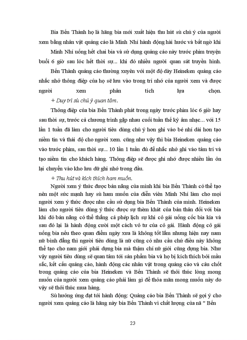 image for page Phân tích và so sánh hai quảng cáo Bia Heineken và Bến Thành.