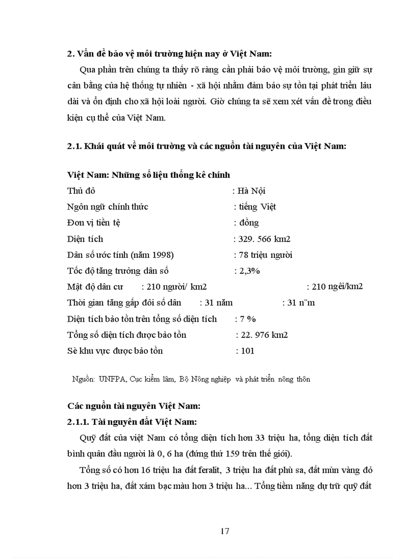 image for page Vấn đề bảo vệ môi trường hiện nay ở Việt Nam