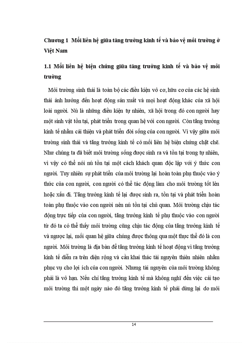 image for page Mối liên hệ giữa tăng trưởng kinh tế và bảo vệ môi trường ở Việt Nam