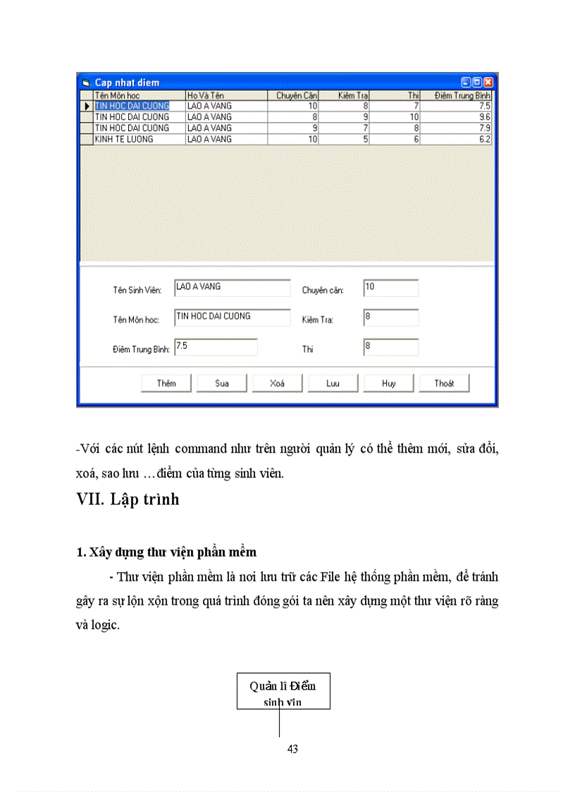 image for page Xây dựng phần mềm quản lý điểm sinh viên