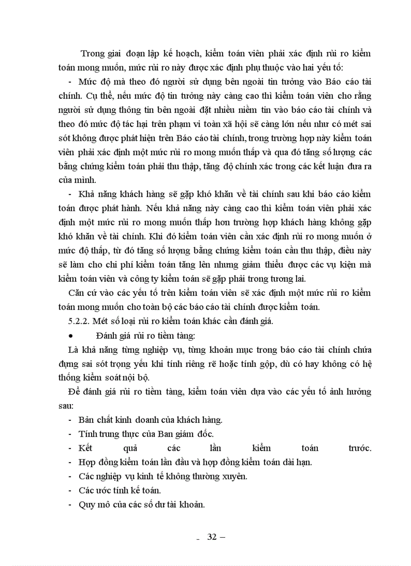 image for page Lập kế hoạch và thiết kế các phương pháp kiểm toán trong kiểm toán báo cáo tài chính ở Việt Nam