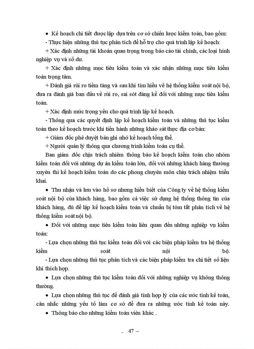 image for page Lập kế hoạch và thiết kế các phương pháp kiểm toán trong kiểm toán báo cáo tài chính ở Việt Nam