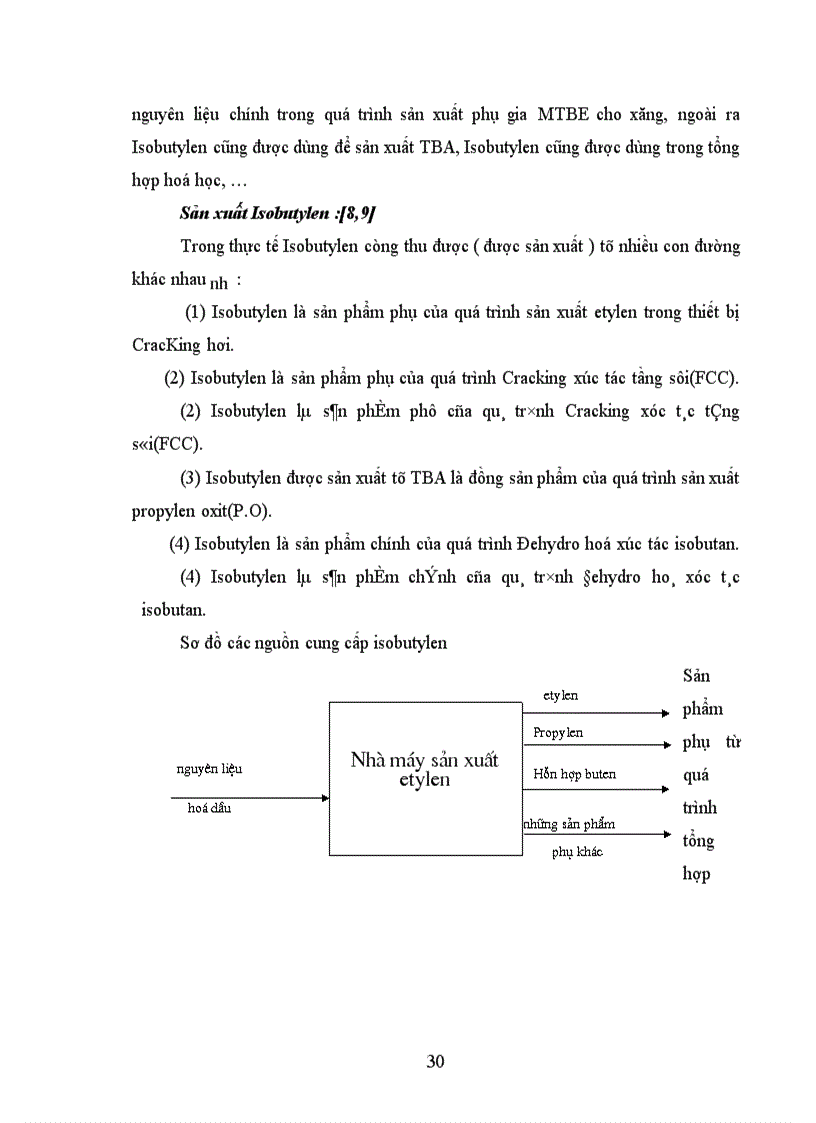 image for page Tính toán thiết kế dây chuyền công nghệ sản xuất MTBE