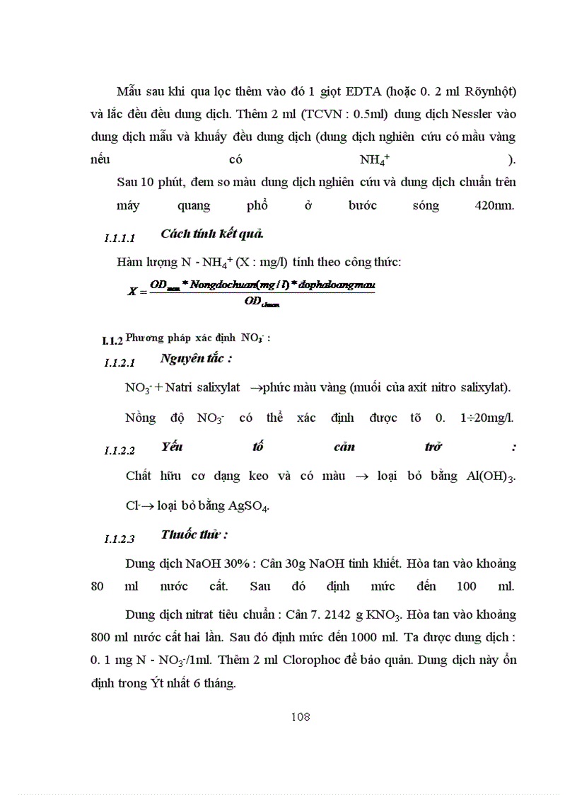 image for page Khảo sát quá trình phản nitrat hoá và nghiên cứu điều kiện xử lý nitơ trong hệ thống SBR thiếu khí