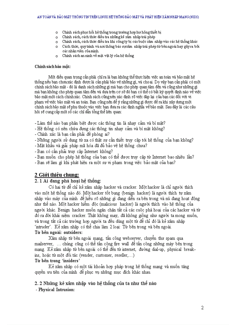 image for page An toàn và bảo mật thông tin trên linux Hệ thống bảo mật và phát hiện xâm nhập mạng (Nids)