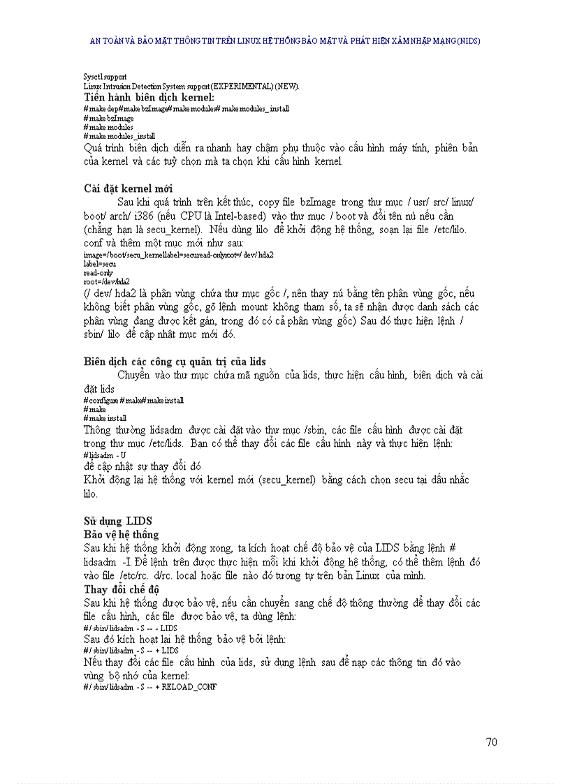 image for page An toàn và bảo mật thông tin trên linux Hệ thống bảo mật và phát hiện xâm nhập mạng (Nids)
