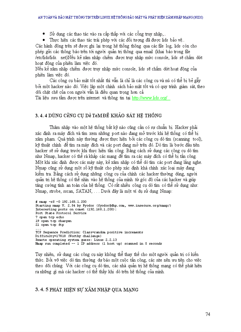 image for page An toàn và bảo mật thông tin trên linux Hệ thống bảo mật và phát hiện xâm nhập mạng (Nids)