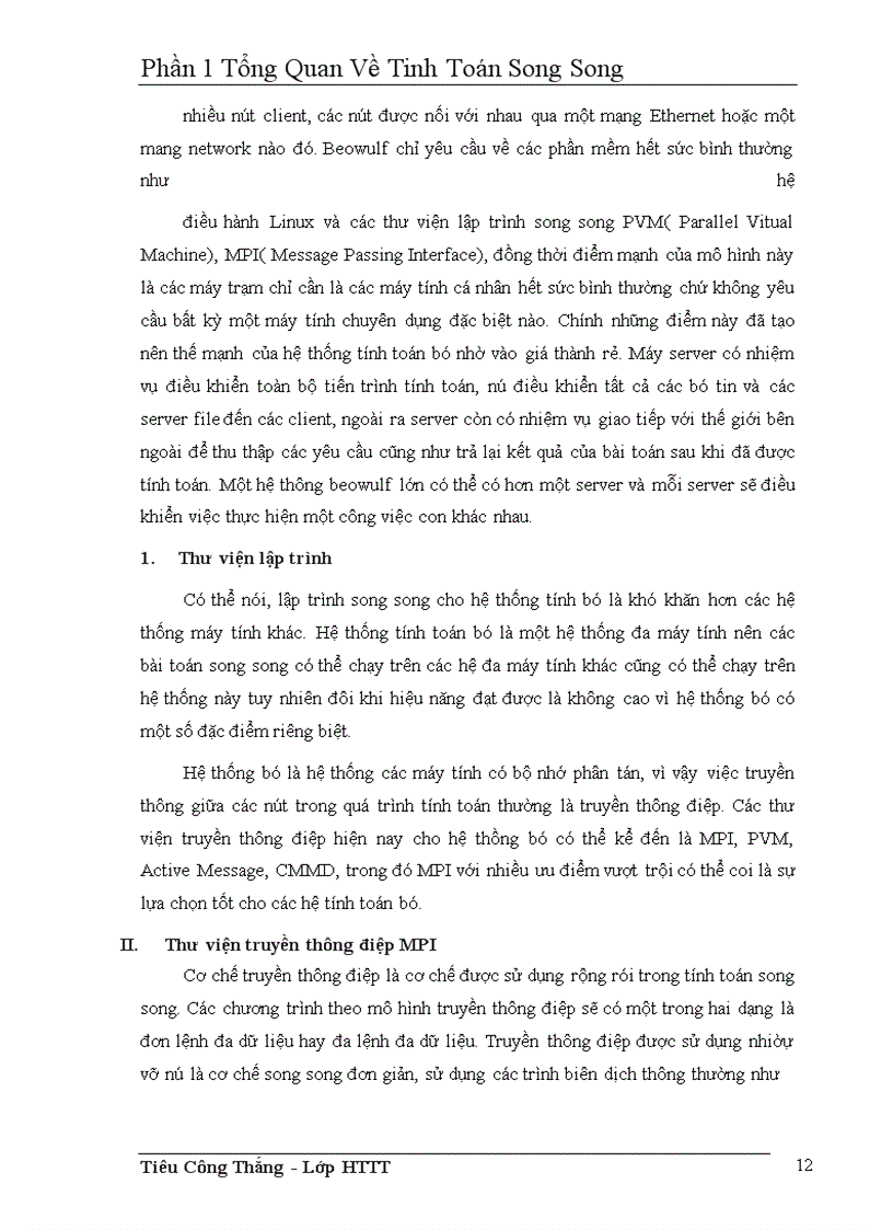 image for page Phần Tổng Quan Về Tinh Toán Song Song