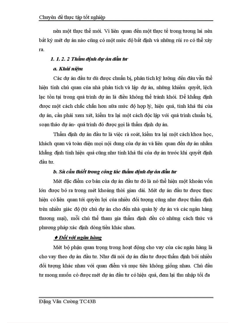 image for page Giải pháp nâng cao hiệu quả công tác thẩm định dự án đầu tư tại Ngân hàng nông nghiệp và phát triển nông thôn Cầu Giấy