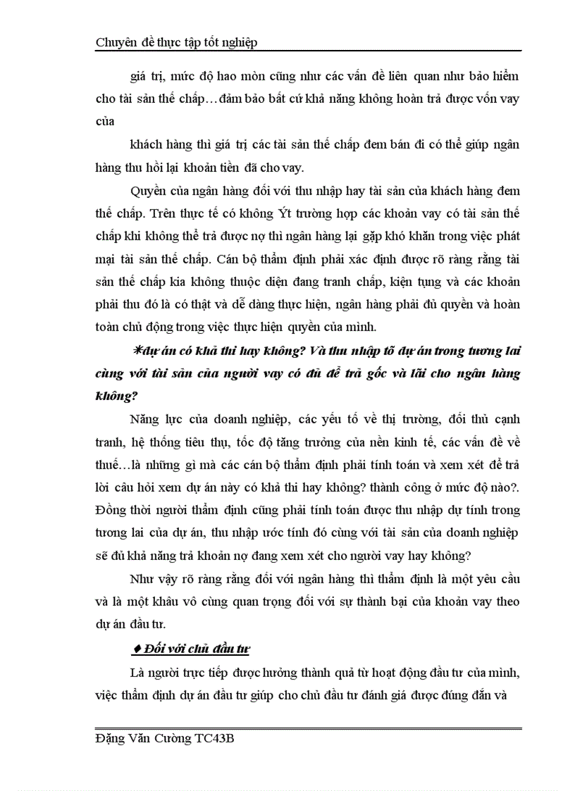 image for page Giải pháp nâng cao hiệu quả công tác thẩm định dự án đầu tư tại Ngân hàng nông nghiệp và phát triển nông thôn Cầu Giấy