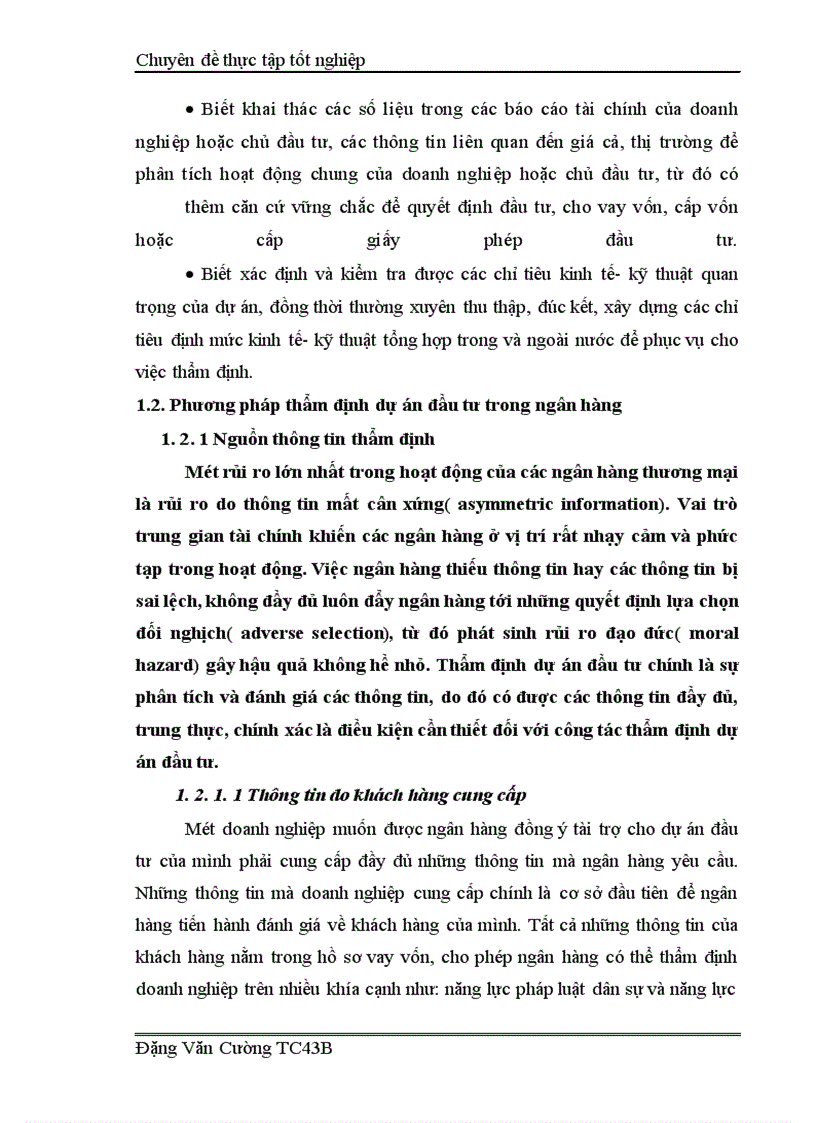 image for page Giải pháp nâng cao hiệu quả công tác thẩm định dự án đầu tư tại Ngân hàng nông nghiệp và phát triển nông thôn Cầu Giấy