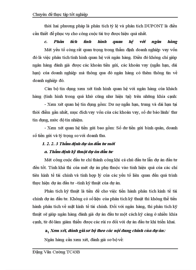 image for page Giải pháp nâng cao hiệu quả công tác thẩm định dự án đầu tư tại Ngân hàng nông nghiệp và phát triển nông thôn Cầu Giấy