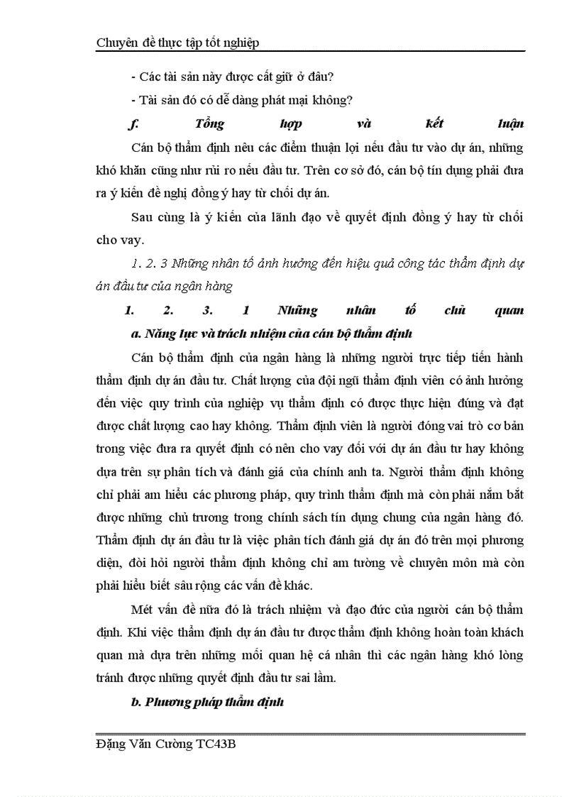 image for page Giải pháp nâng cao hiệu quả công tác thẩm định dự án đầu tư tại Ngân hàng nông nghiệp và phát triển nông thôn Cầu Giấy