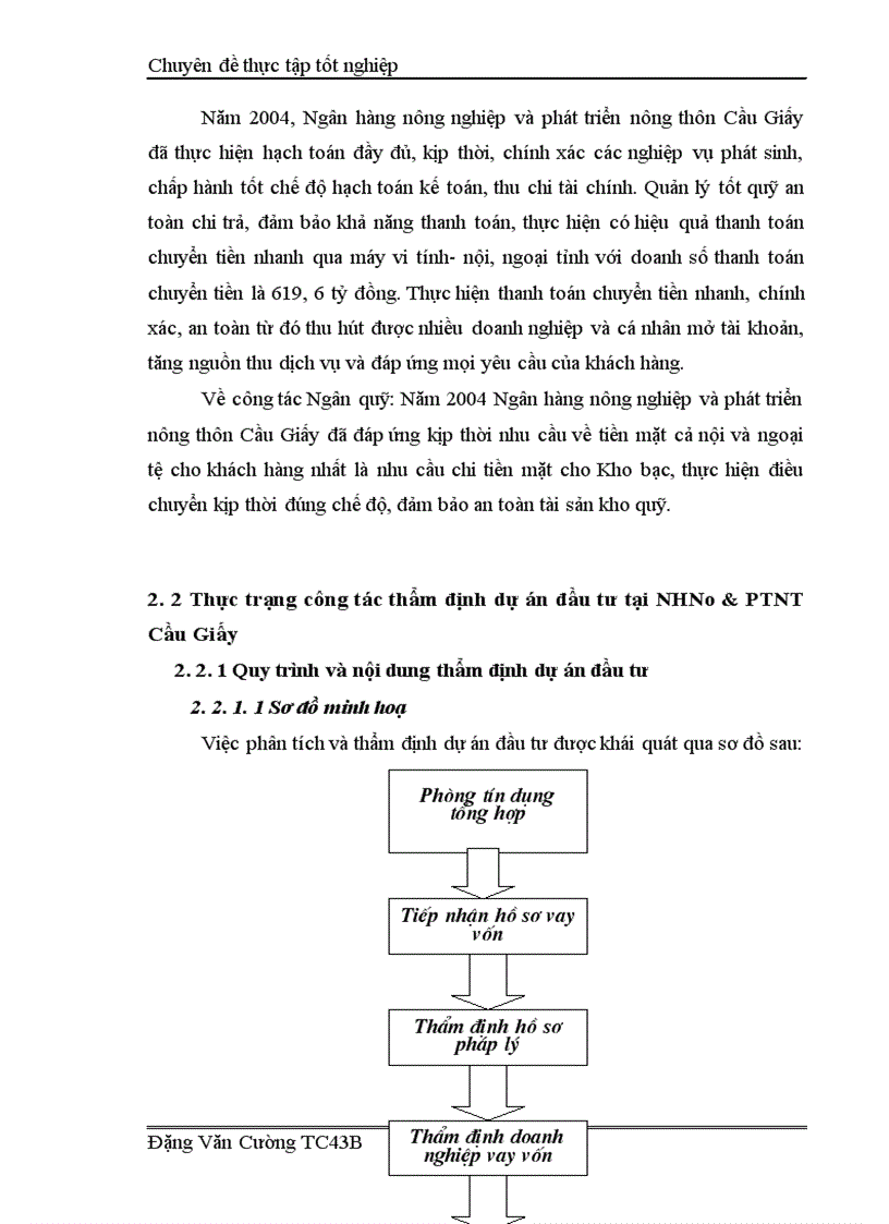 image for page Giải pháp nâng cao hiệu quả công tác thẩm định dự án đầu tư tại Ngân hàng nông nghiệp và phát triển nông thôn Cầu Giấy