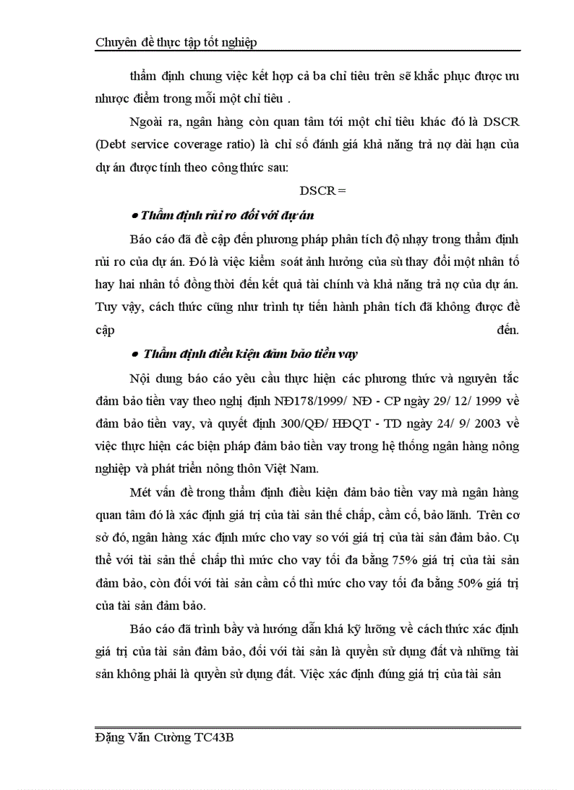 image for page Giải pháp nâng cao hiệu quả công tác thẩm định dự án đầu tư tại Ngân hàng nông nghiệp và phát triển nông thôn Cầu Giấy