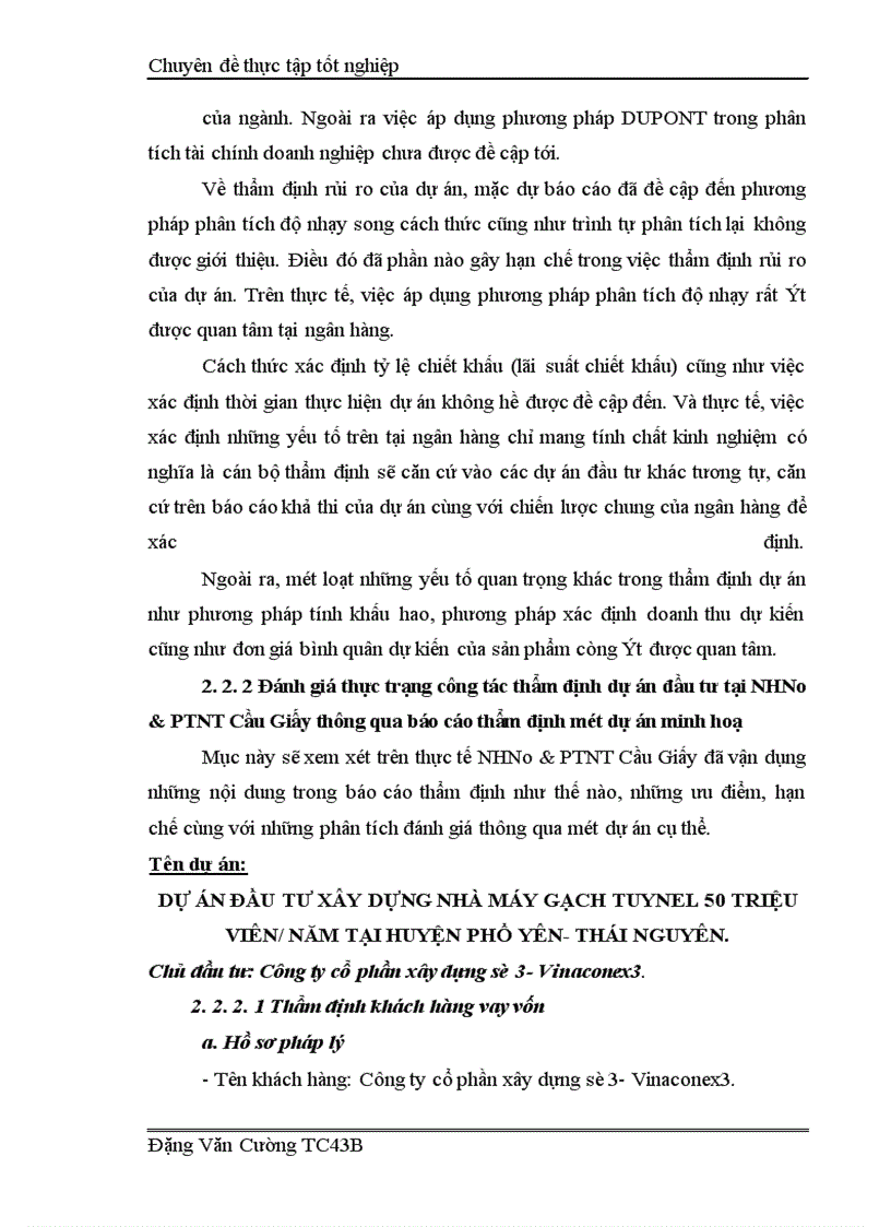 image for page Giải pháp nâng cao hiệu quả công tác thẩm định dự án đầu tư tại Ngân hàng nông nghiệp và phát triển nông thôn Cầu Giấy
