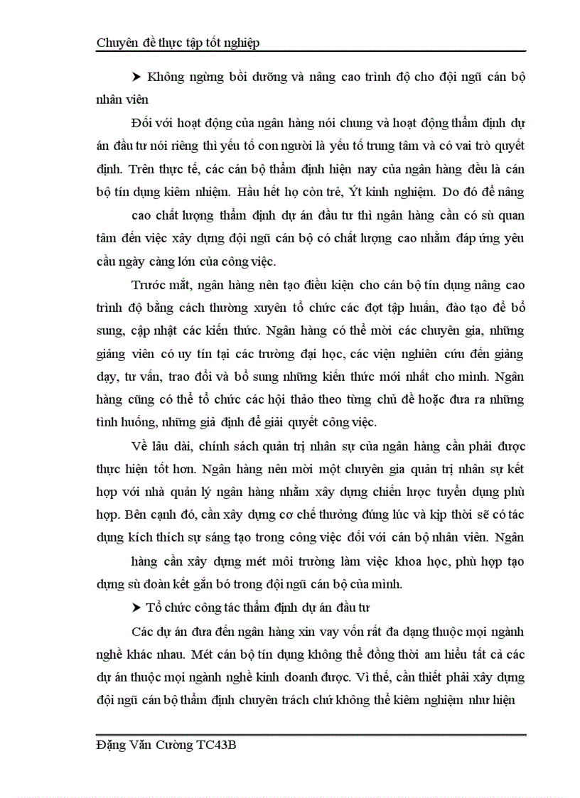 image for page Giải pháp nâng cao hiệu quả công tác thẩm định dự án đầu tư tại Ngân hàng nông nghiệp và phát triển nông thôn Cầu Giấy
