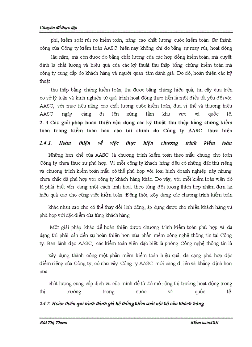 image for page Hoàn thiện qui trình Vận dụng các kỹ thuật thu thập bằng chứng kiểm toán trong kiểm toán báo cáo tài chính do Công ty trách nhiệm hữu hạn Tư vấn Tài chính Kế toán và Kiểm toán AASC thực hiện
