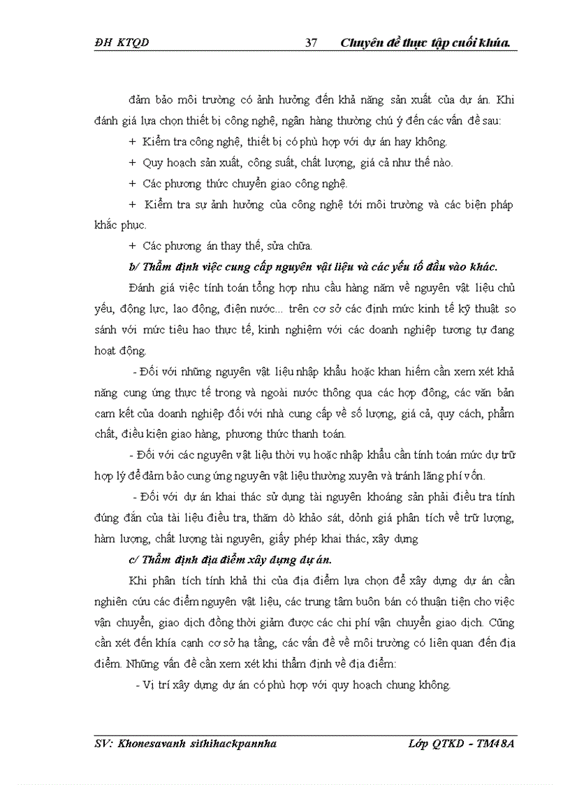 image for page Nâng cao chất lượng công tác thẩm định dự án đầu tư tại Ngân hàng liên doanh Lào - Việt,chi nhánh Hà Nội