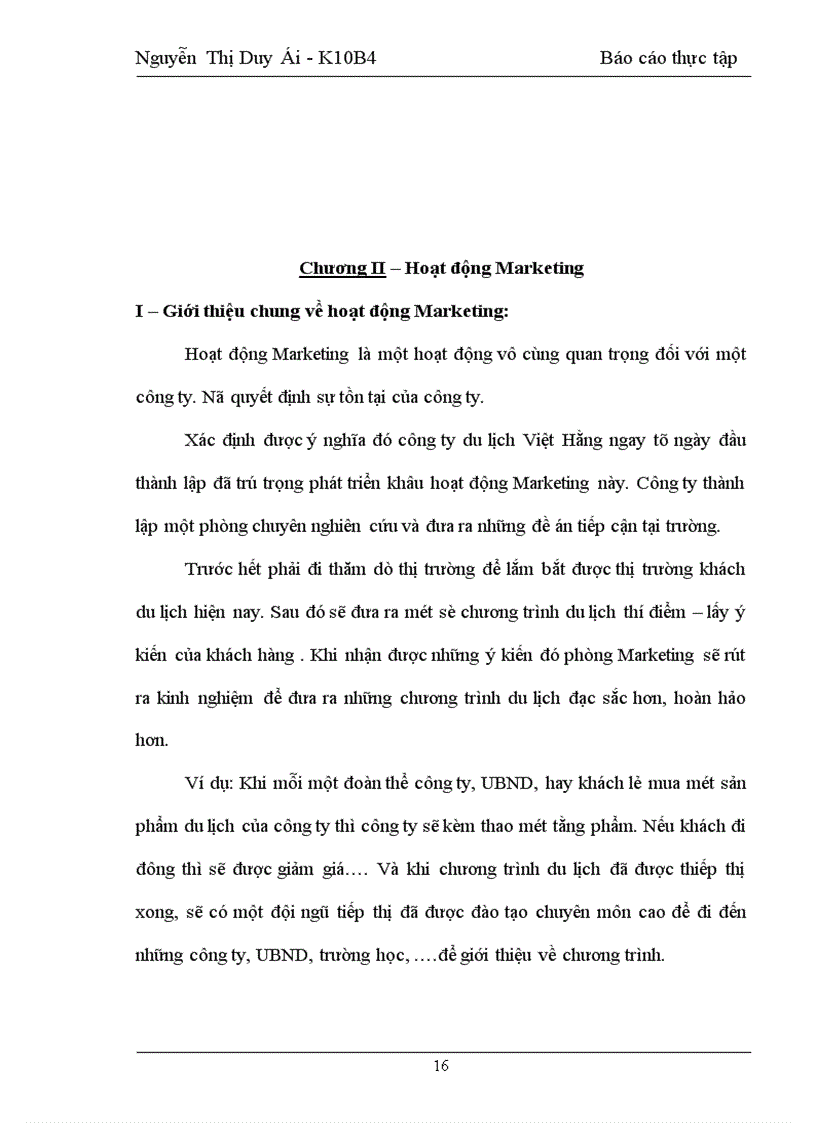 image for page Công ty TNHH TM & DL Việt Hằng