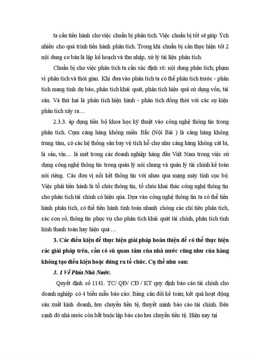 image for page Phân tích tình hình tài chính và một số biện pháp nâng cao hiệu quả kinh doanh tại cảng Hàng không Quốc tế Nội Bài