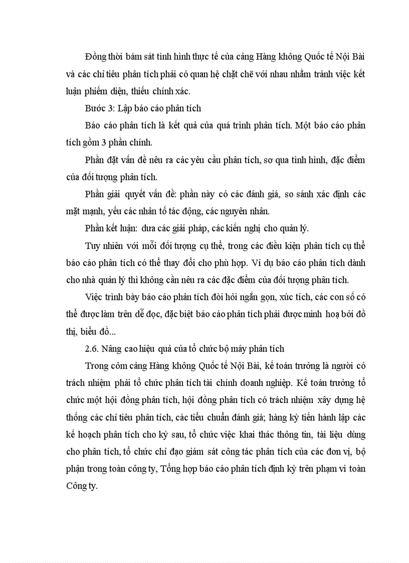 image for page Phân tích tình hình tài chính và một số biện pháp nâng cao hiệu quả kinh doanh tại cảng Hàng không Quốc tế Nội Bài