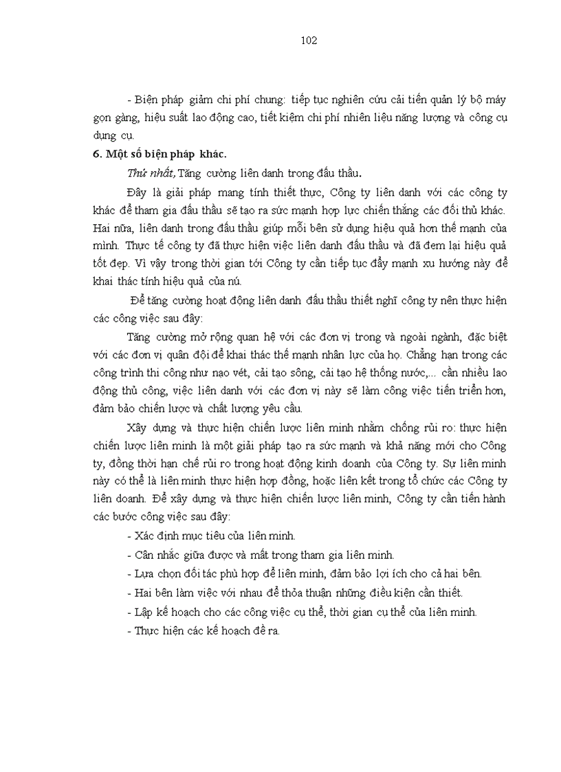 image for page Giải pháp nâng cao năng lực đấu thầu xây lắp của công ty cổ phần LICOGI 12