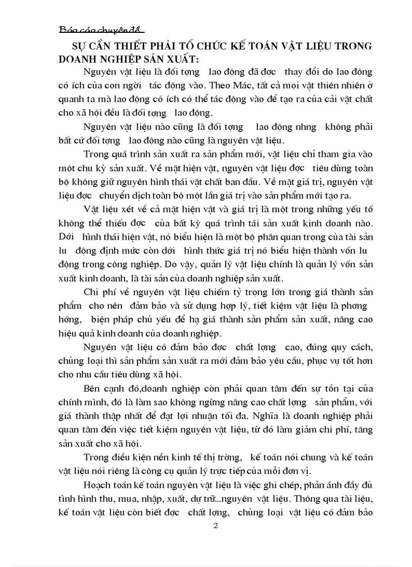 image for page Tổ chức công tác kế toán vật liệu.