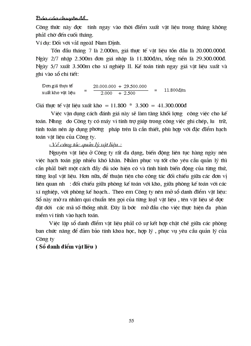image for page Tổ chức công tác kế toán vật liệu.