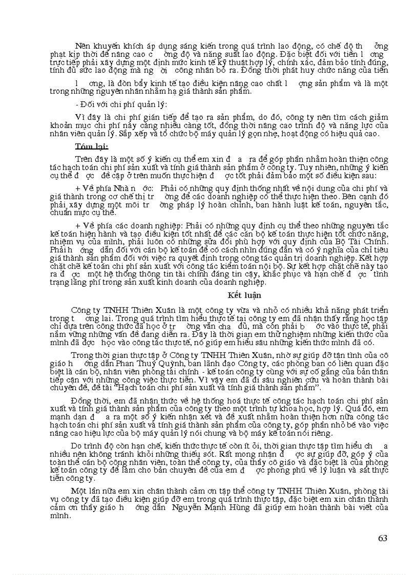 image for page Hạch toán chi phí sản xuất và tính giá thành sản phẩm