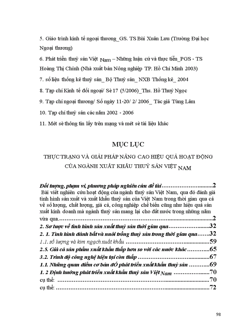 image for page Thực trạng và giải pháp nâng cao hiệu quả hoạt động của ngành xuất khẩu thuỷ sản Việt Nam