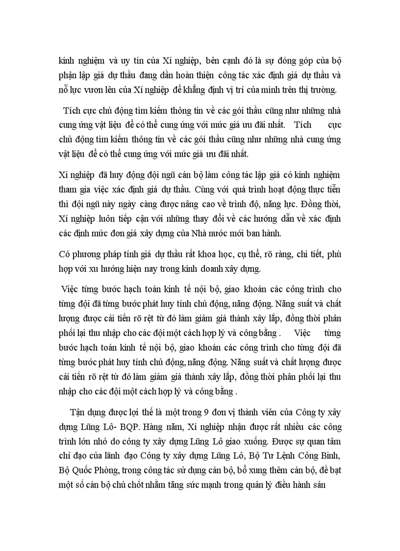 image for page Một số biện pháp cơ bản nhằm hoàn thiện công tác lập giá dự thầu tại Xí nghiệp xây dựng Sân Đường Cảng- Công ty Xây dựng Lũng Lô