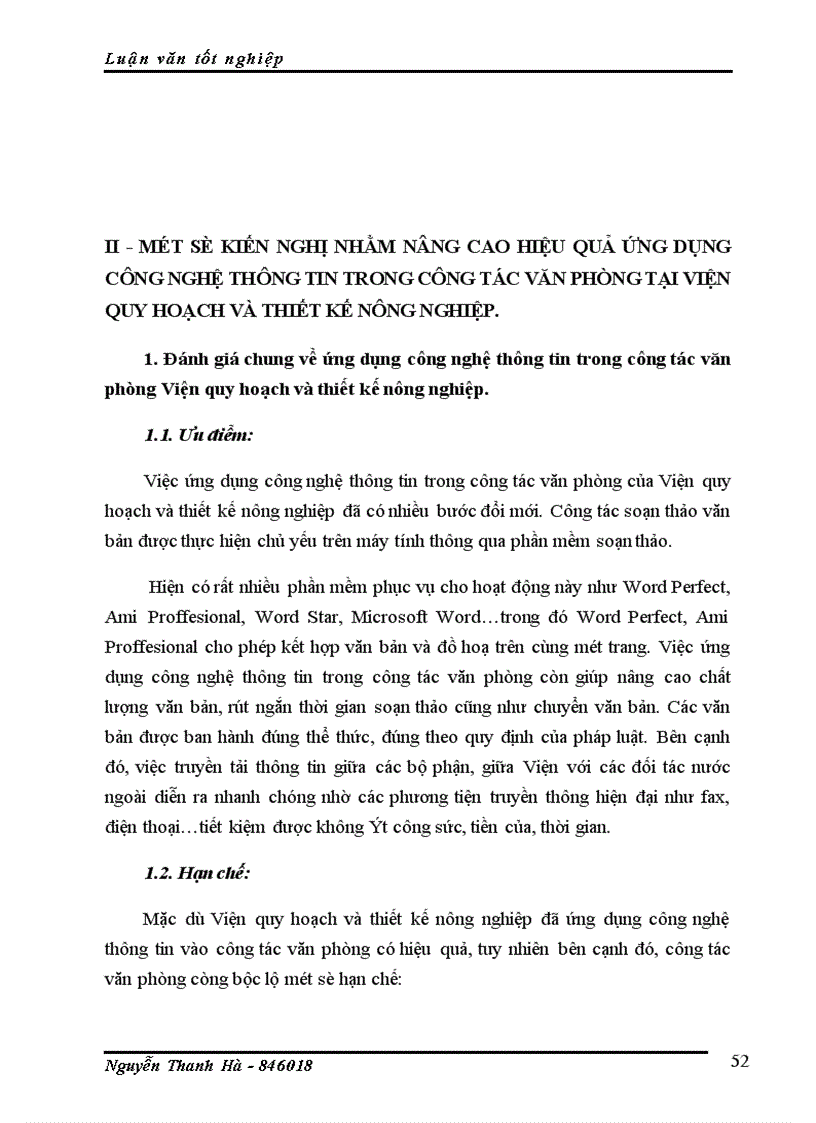 image for page Ứng dụng công nghệ thông tin trong công tác văn phòng của Viện quy hoạch và thiết kế nông nghiệp