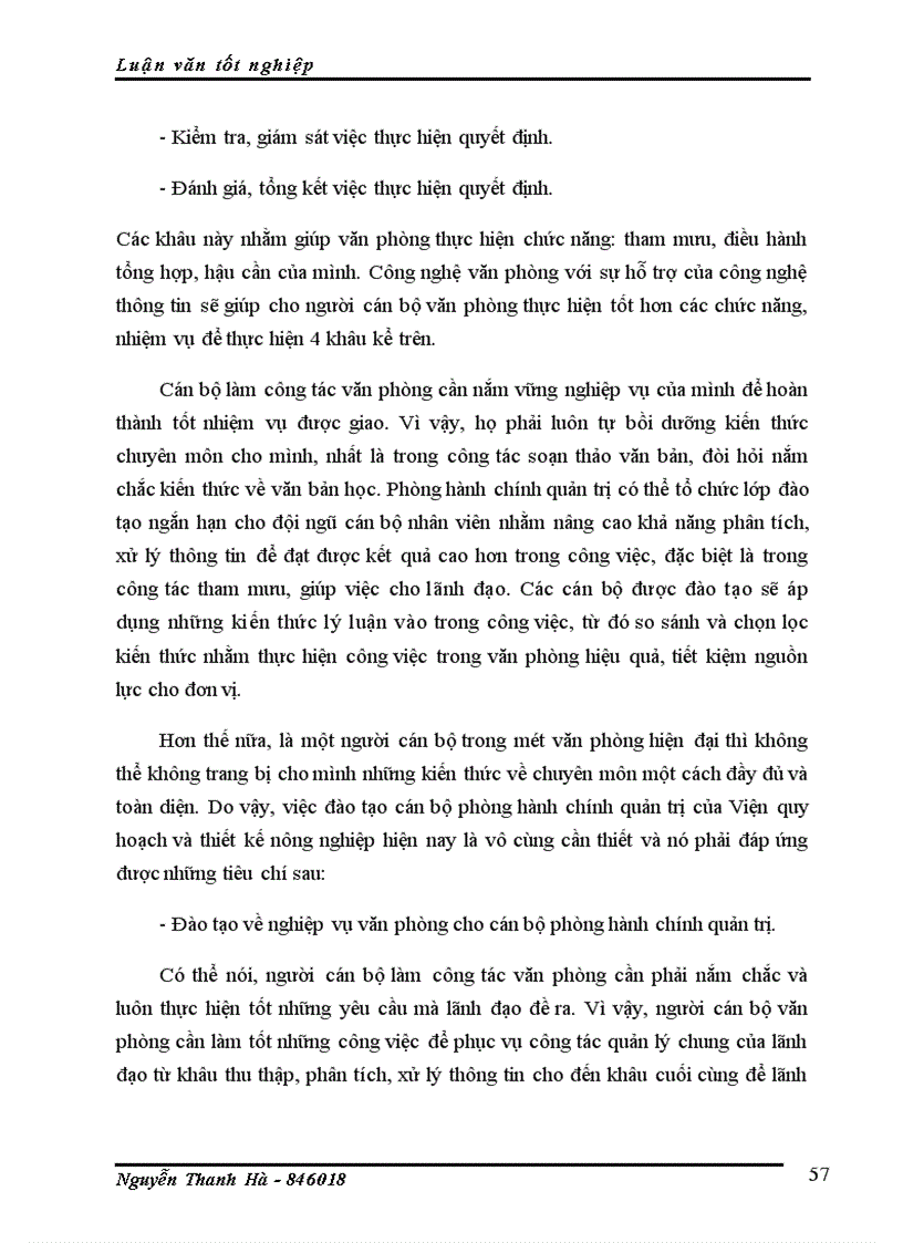 image for page Ứng dụng công nghệ thông tin trong công tác văn phòng của Viện quy hoạch và thiết kế nông nghiệp