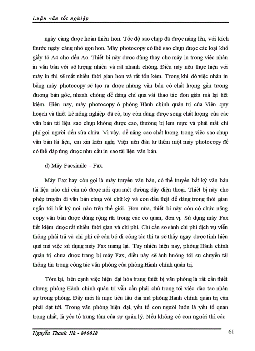 image for page Ứng dụng công nghệ thông tin trong công tác văn phòng của Viện quy hoạch và thiết kế nông nghiệp