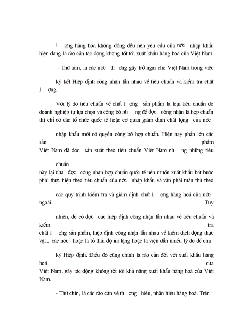 image for page Lí luận vế rào cản phi thuế quan trong chính sách thương mại quốc tế