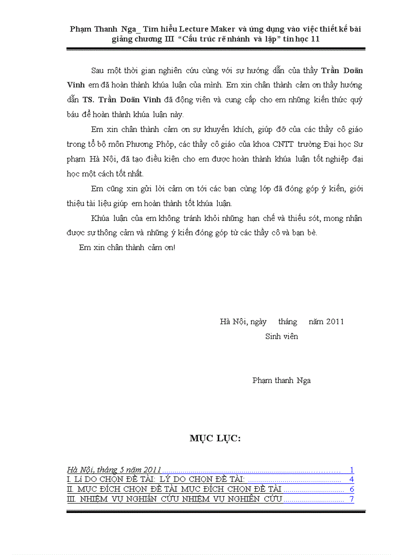 image for page Tìm hiểu lecture maker và ứng dụng vào việc thiết kế bài giảng chương iii “cấu trúc rẽ nhánh và lặp” tin học 11 trường thpt