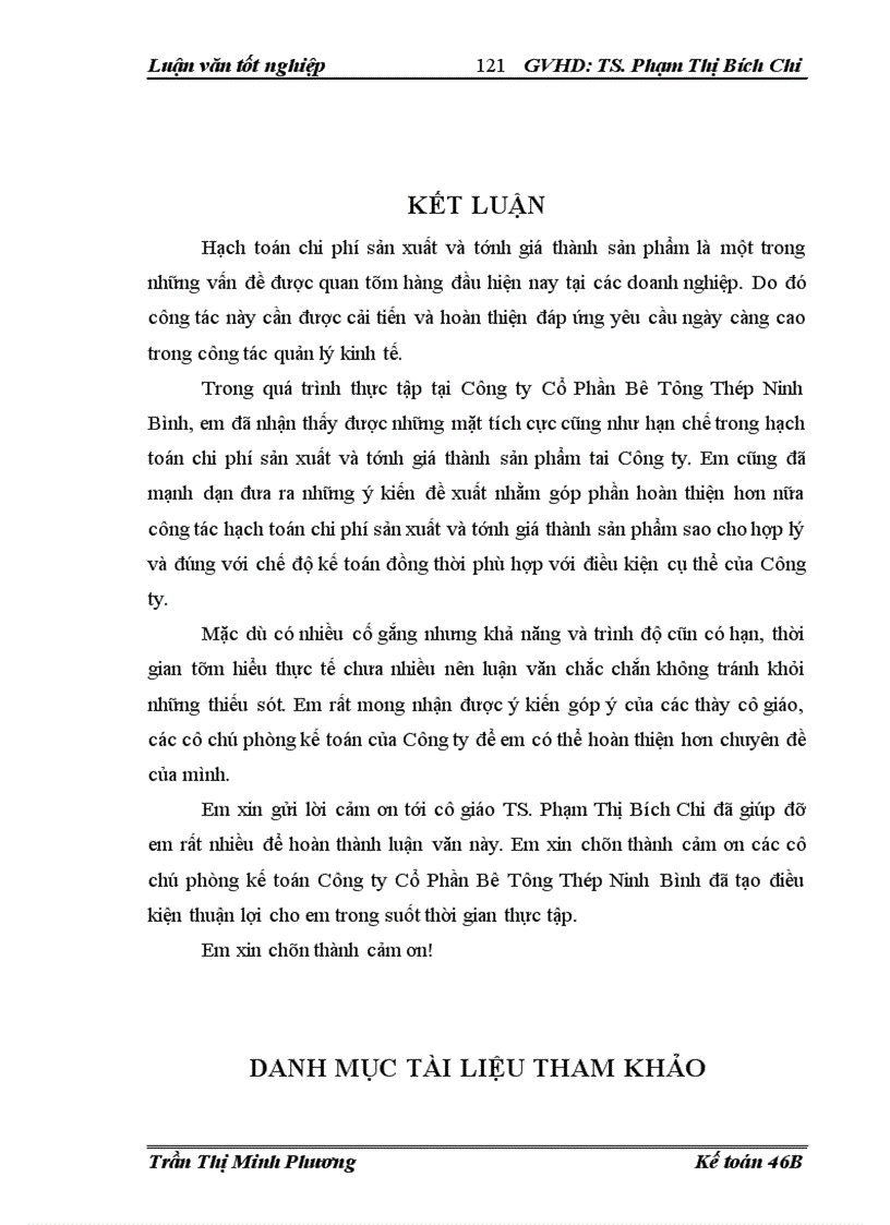 image for page Hoàn thiện hạch toán chi phí sản xuất và tính giá thành sản phẩm tại Công ty Cổ Phần Bê Tông Thép Ninh Bình