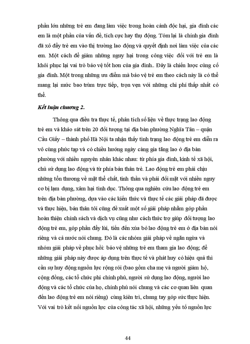 image for page Thực trạng lao động trẻ em ở địa bàn phường nghĩa tân - quận cầu giấy – hà nội