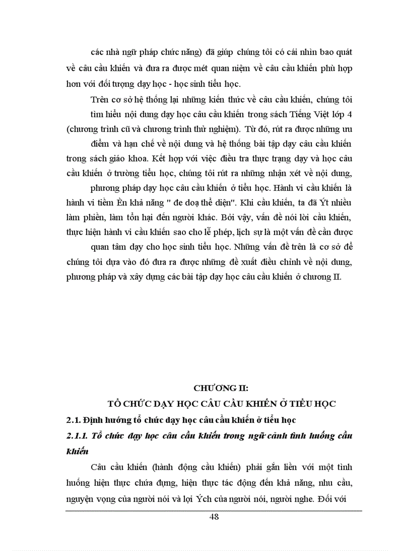 image for page Câu cầu khiến và tổ chức dạy học câu cầu khiến ở tiểu học