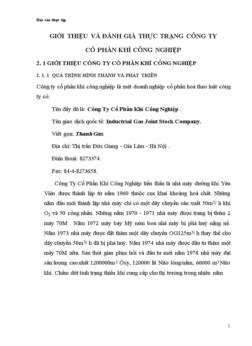 image for page Giới thiệu và đánh giá thực trạng công ty cổ phần khí công nghiệp