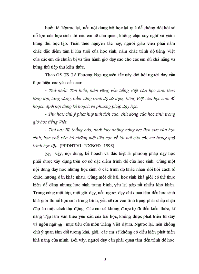 image for page Tổ chức dạy học Tập làm văn lớp 5 phù hợp trình độ học sinh