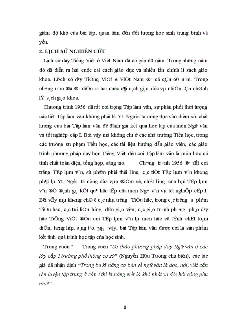 image for page Tổ chức dạy học Tập làm văn lớp 5 phù hợp trình độ học sinh